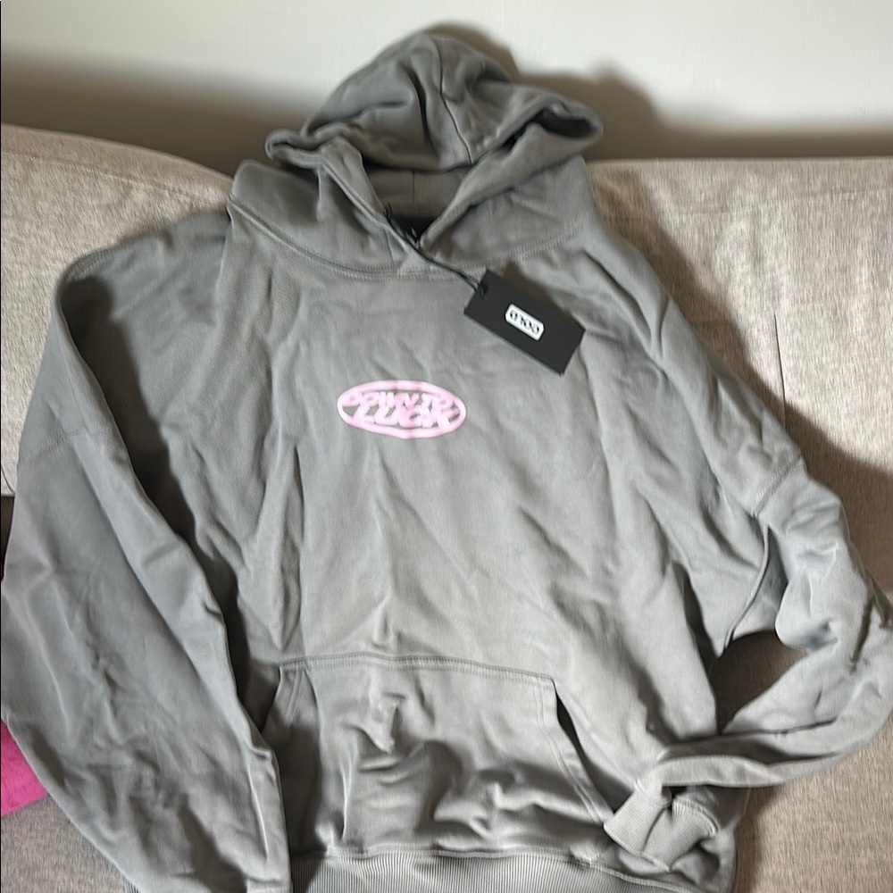 Gray Oversized Long Sleeve Sweatshirt